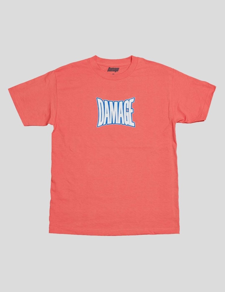 T-shirt DAMAGE sellable tee coral